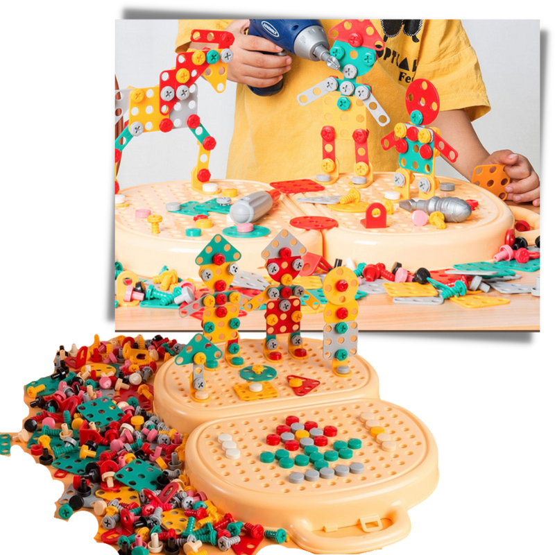 Lernspielzeug und Bohrer-Set
