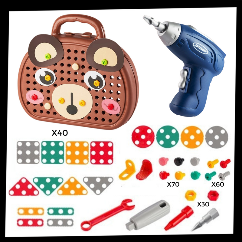 Lernspielzeug und Bohrer-Set