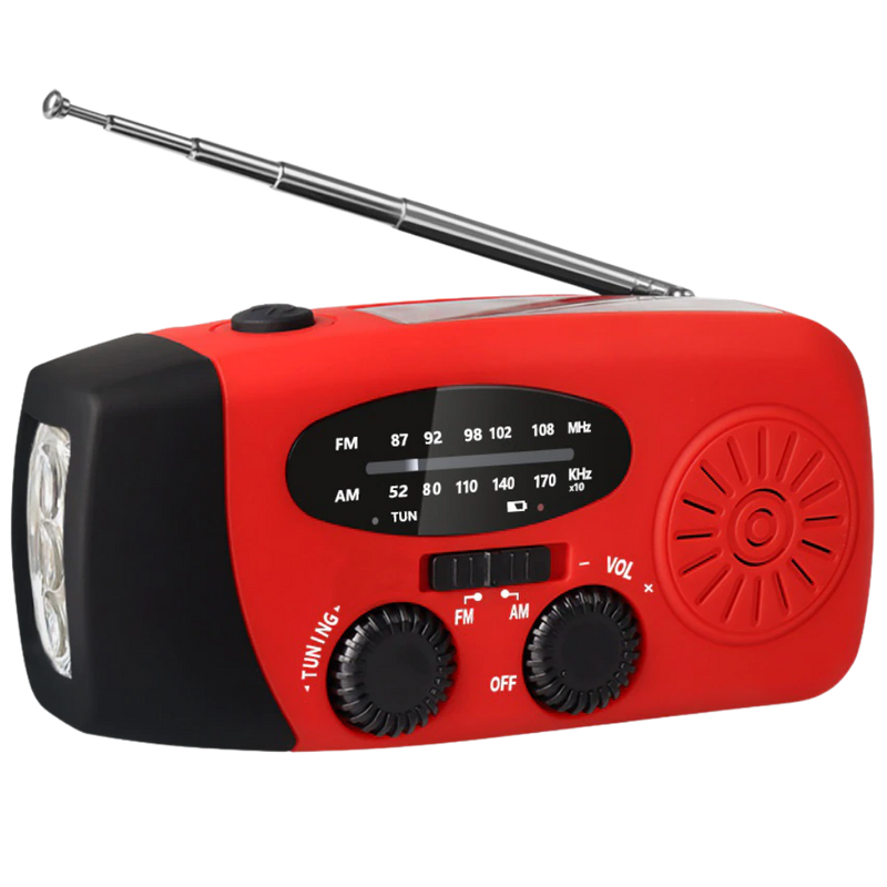 Multifunktionales Dynamo-Notfallradio