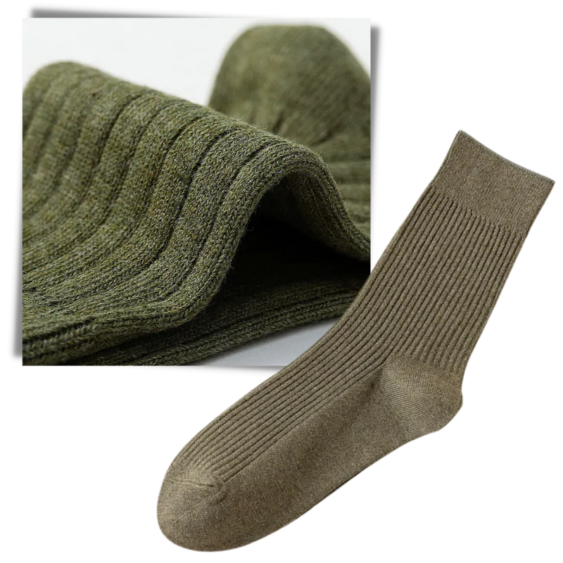 Gerippte Socken für Männer (2 Paar)