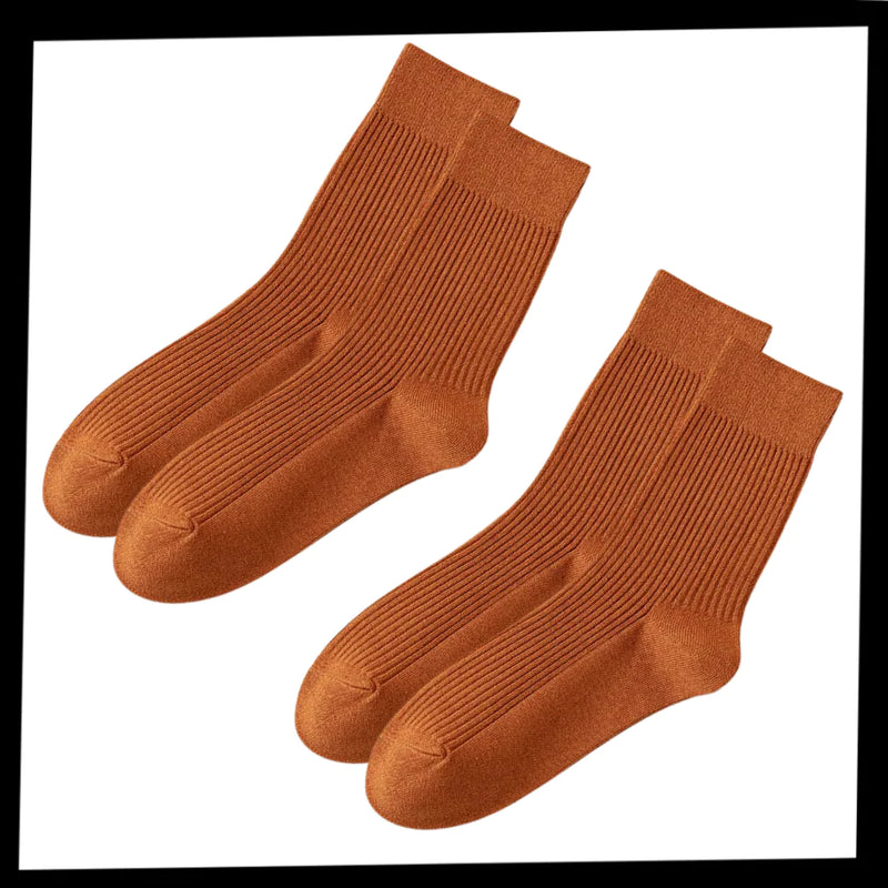 Gerippte Socken für Männer (2 Paar)