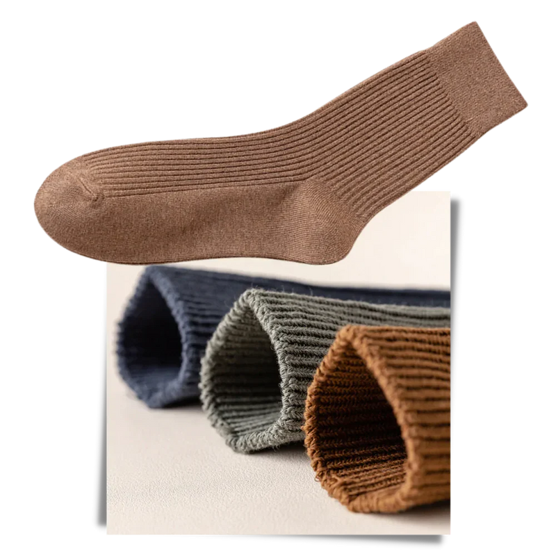 Gerippte Socken für Männer (2 Paar)