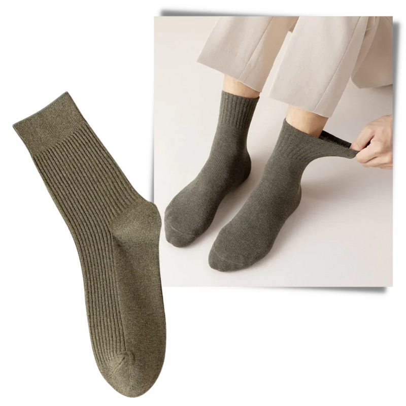 Gerippte Socken für Männer (2 Paar)