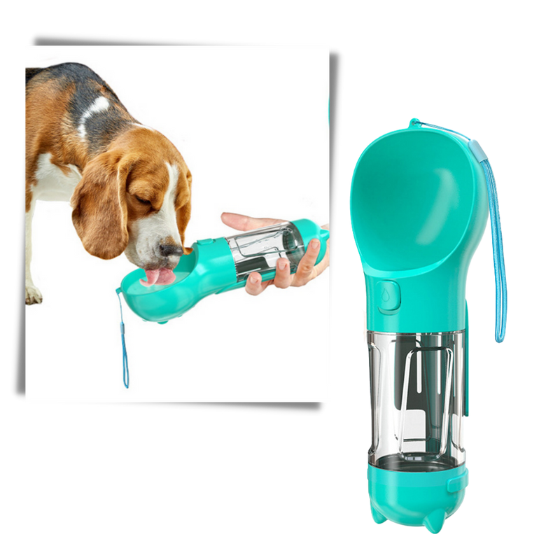 Tragbare Futter- und Wasserflasche für Haustiere