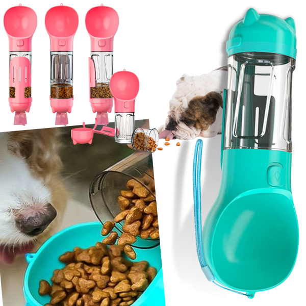 Tragbare Futter- und Wasserflasche für Haustiere