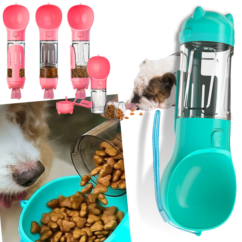 Tragbare Futter- und Wasserflasche für Haustiere
