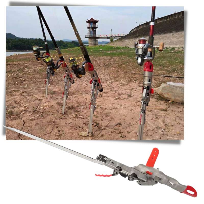 Angelrutenhalter mit Federn