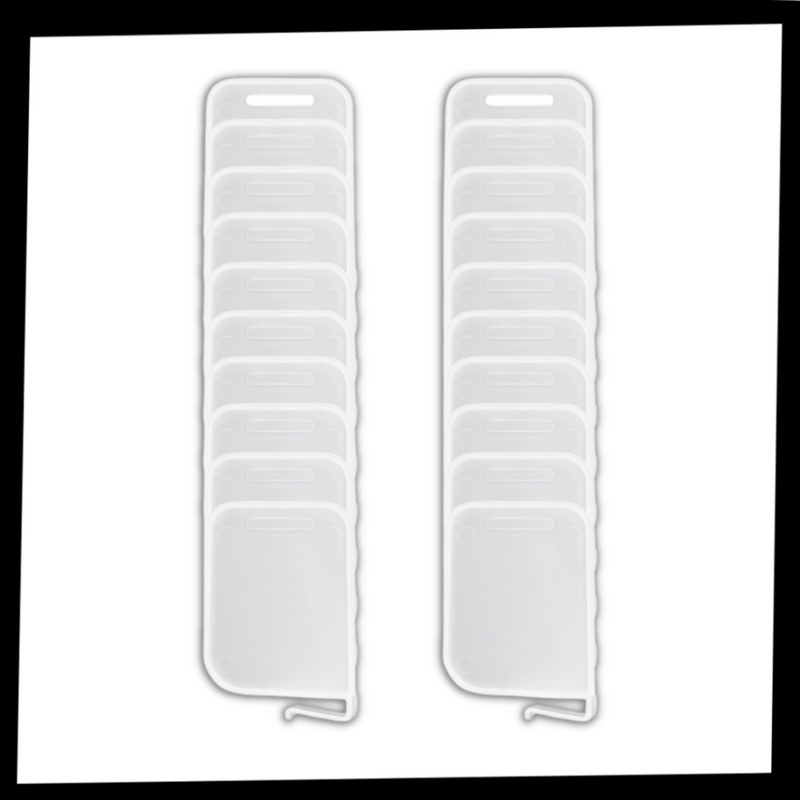 20er-Pack Kühlschrank-Regaleinteilungen