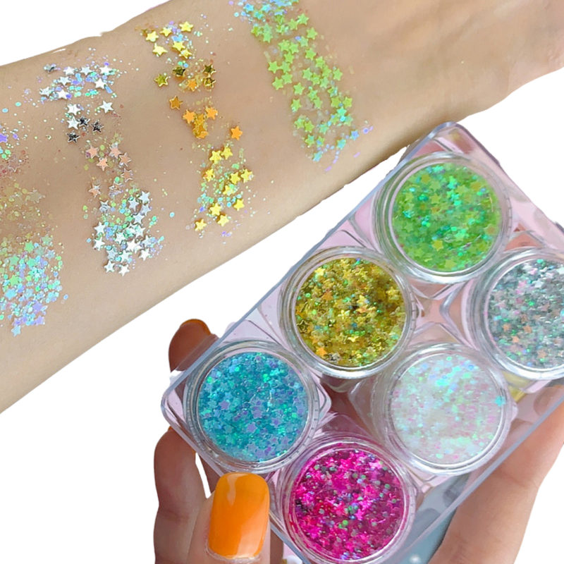 Glitter-Set für Gesicht und Körper