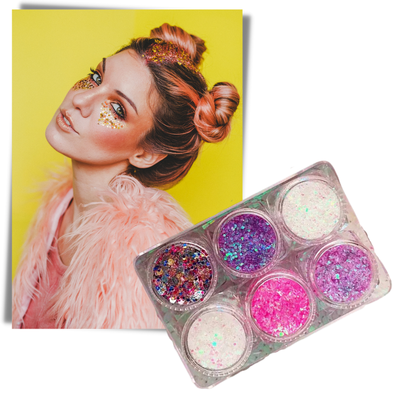 Glitter-Set für Gesicht und Körper