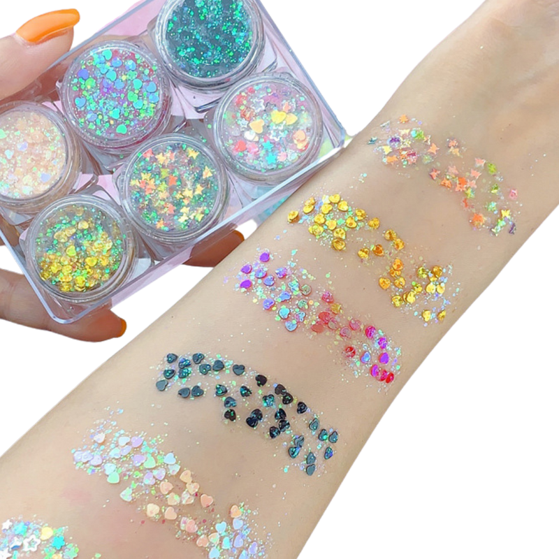 Glitter-Set für Gesicht und Körper