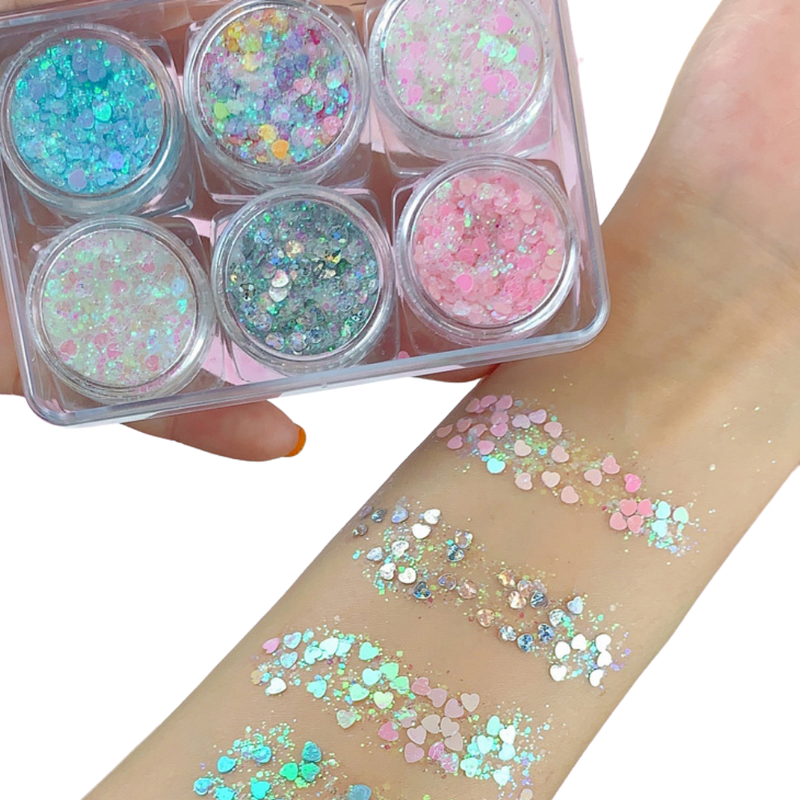 Glitter-Set für Gesicht und Körper