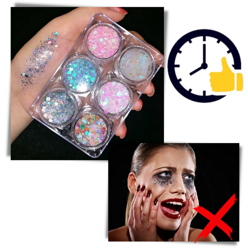 Glitter-Set für Gesicht und Körper
