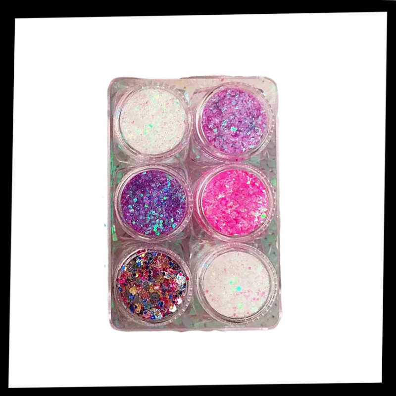 Glitter-Set für Gesicht und Körper