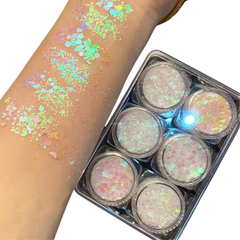 Glitter-Set für Gesicht und Körper