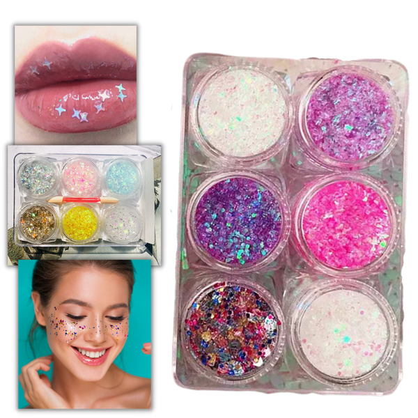 Glitter-Set für Gesicht und Körper