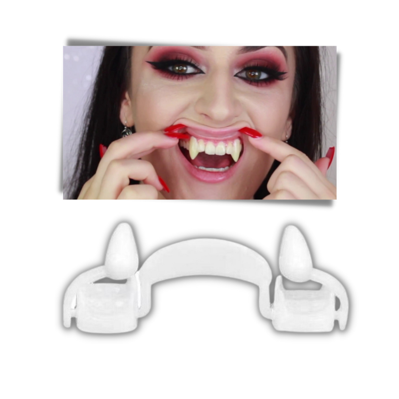 Einziehbare Vampirzähne