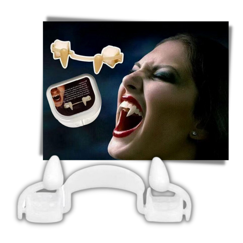 Einziehbare Vampirzähne