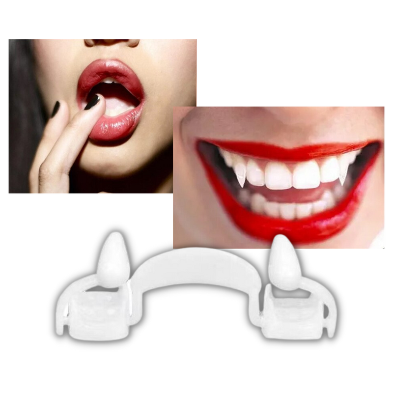 Einziehbare Vampirzähne