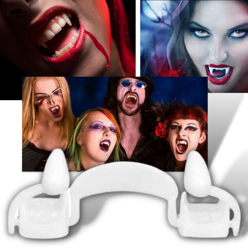 Einziehbare Vampirzähne