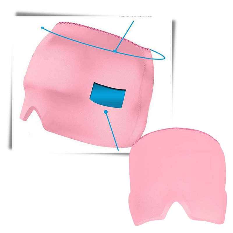 Wärme-Kälte-Therapie Migräne Entlastung Gel Maske