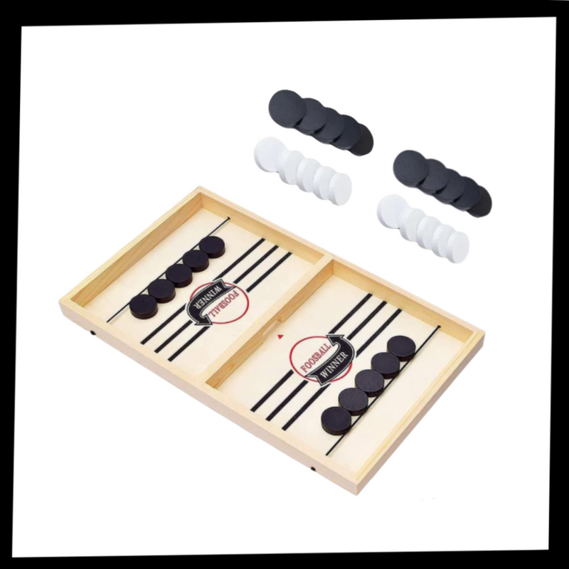 Hölzernes Tischhockeyspiel