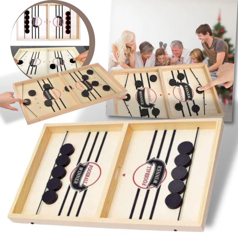 Hölzernes Tischhockeyspiel