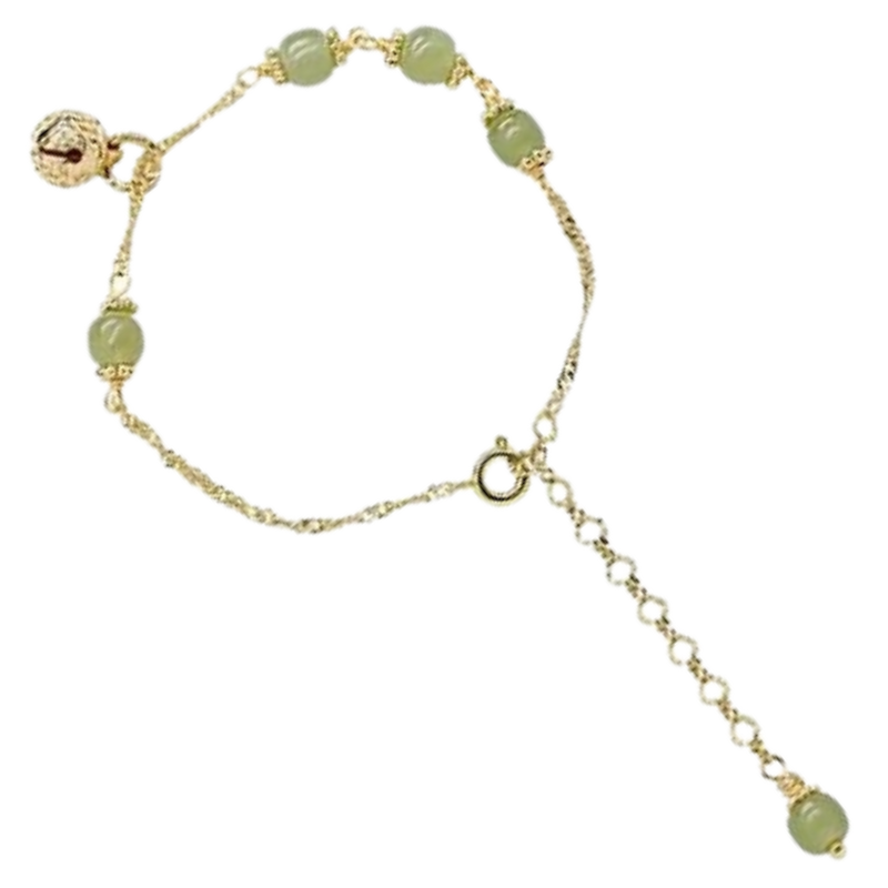 Hetian Jade-Glocken-Armband