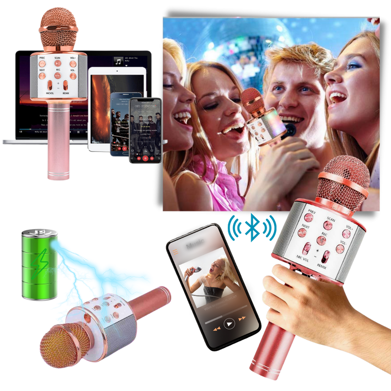 Kabelloses Bluetooth Karaoke-Mikrofon