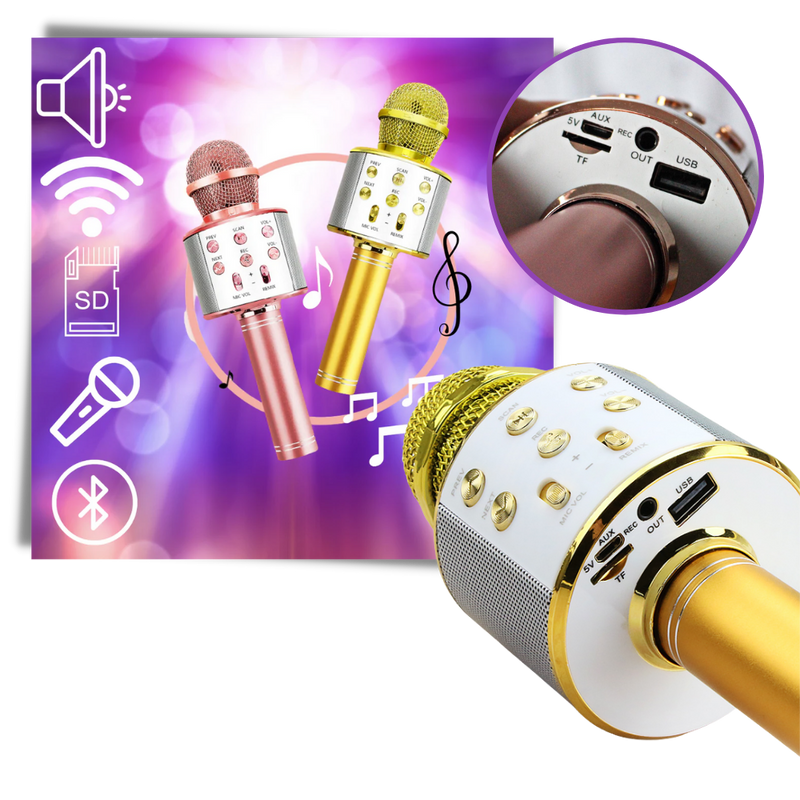 Kabelloses Bluetooth Karaoke-Mikrofon