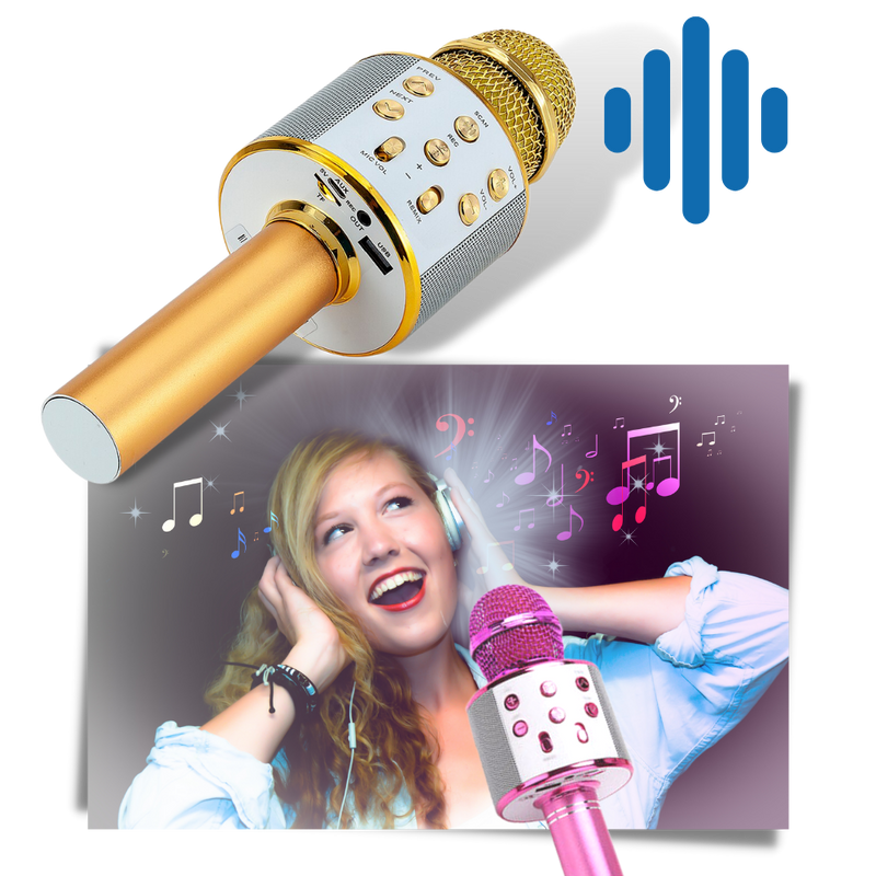 Kabelloses Bluetooth Karaoke-Mikrofon