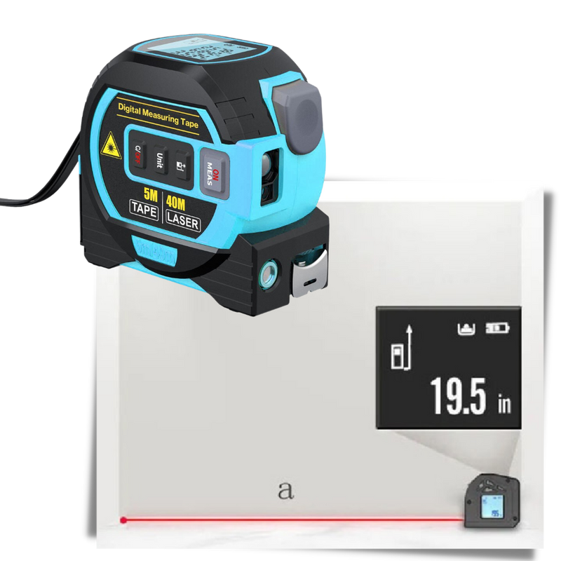 3-in-1 Laser-Bandmaß