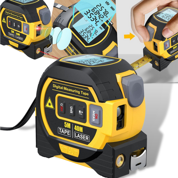 3-in-1 Laser-Bandmaß