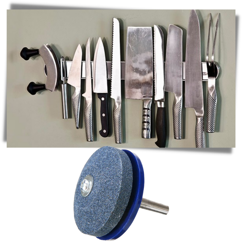 Schärfgerät für Rasenmäherklingen