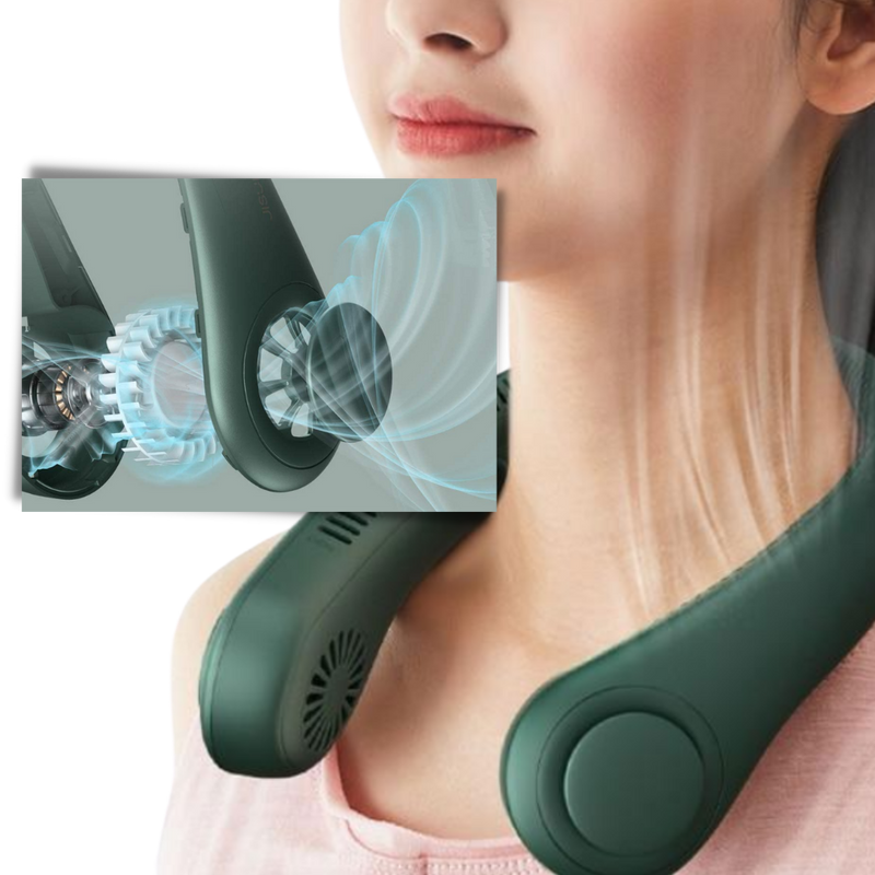 Tragbarer, wiederaufladbarer Mini-Nackenventilator