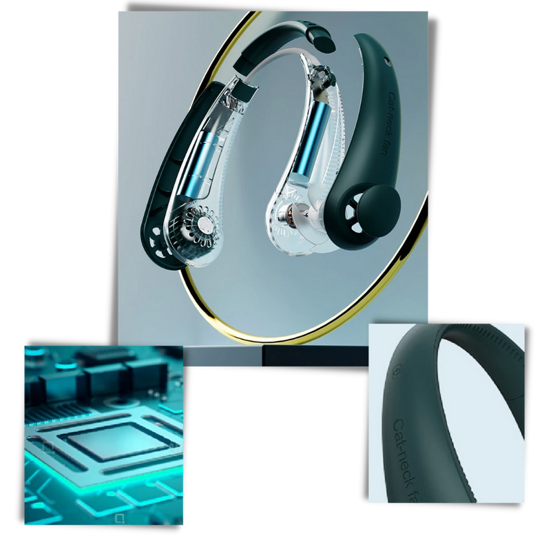 Tragbarer, wiederaufladbarer Mini-Nackenventilator