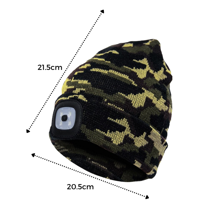 Beanie-Mütze mit Licht