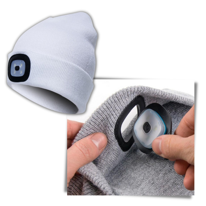 Beanie-Mütze mit Licht