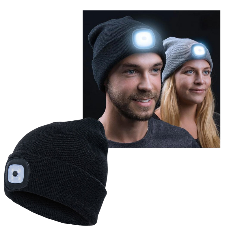 Beanie-Mütze mit Licht