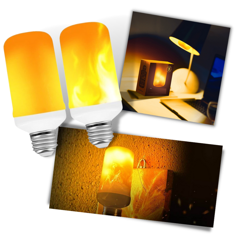 LED-Lampe mit Flammeneffekt