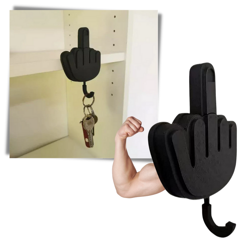 Klebender Handgesten-Schlüsselhaken