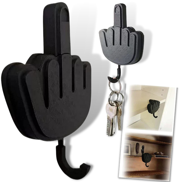 Klebender Handgesten-Schlüsselhaken
