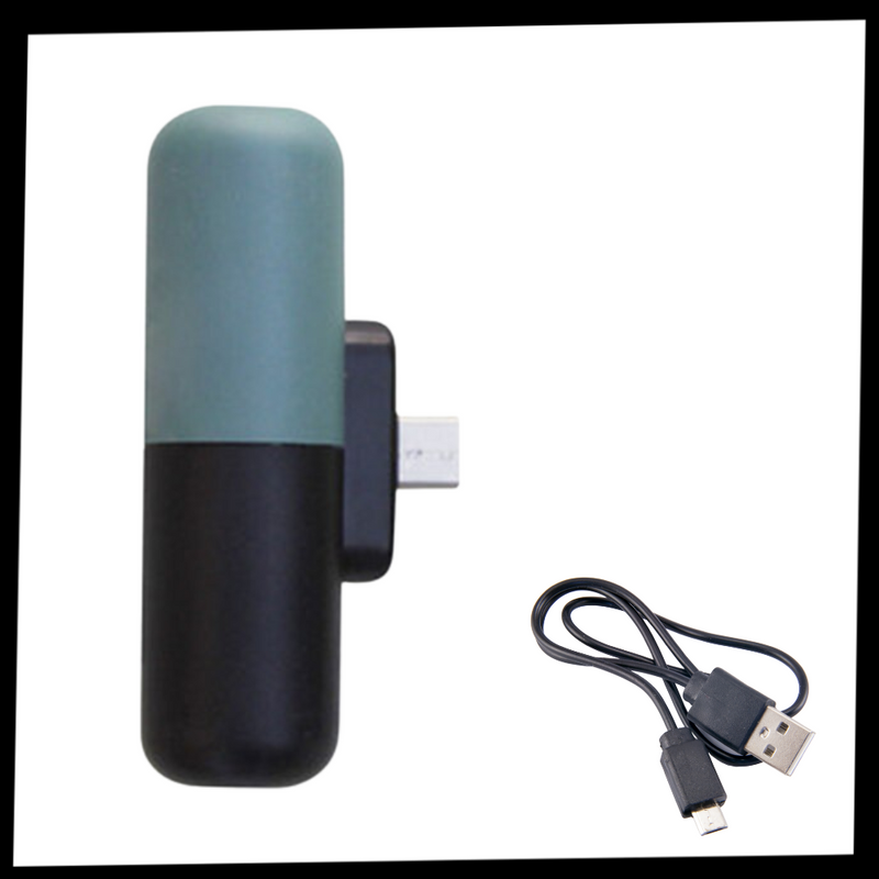 Tragbare Mini-Powerbank in Kapselform