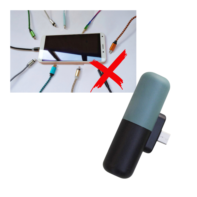 Tragbare Mini-Powerbank in Kapselform