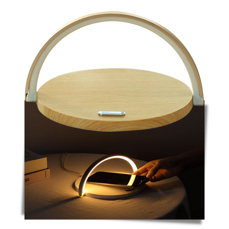 Schreibtischlampe & kabelloses Handy-Ladegerät
