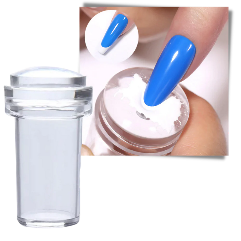 Silikon-Nagelkunst-Stempel-Set mit Abstreifer
