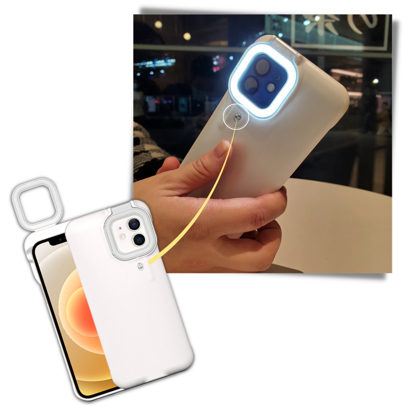 Handyhülle mit LED-Ringlicht
