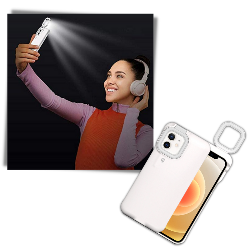 Handyhülle mit LED-Ringlicht