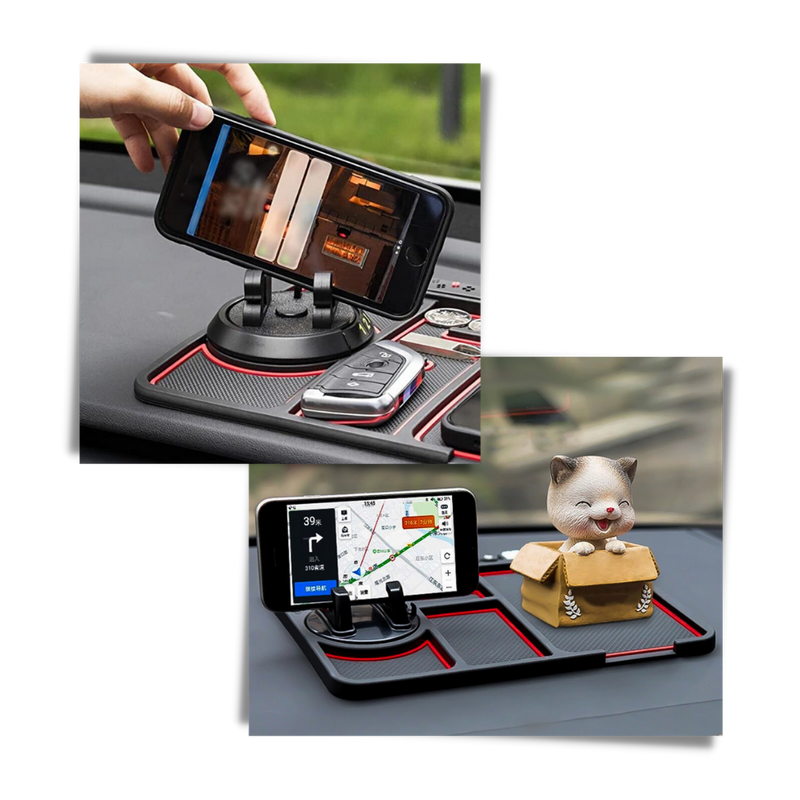Rutschfeste Unterlage und Telefonhalterung für das Auto