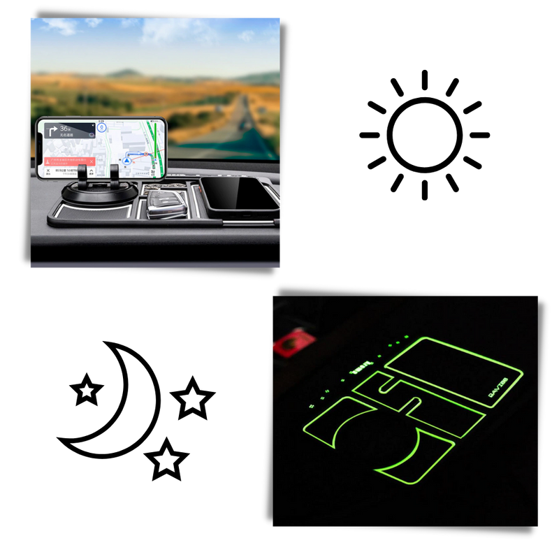 Rutschfeste Unterlage und Telefonhalterung für das Auto